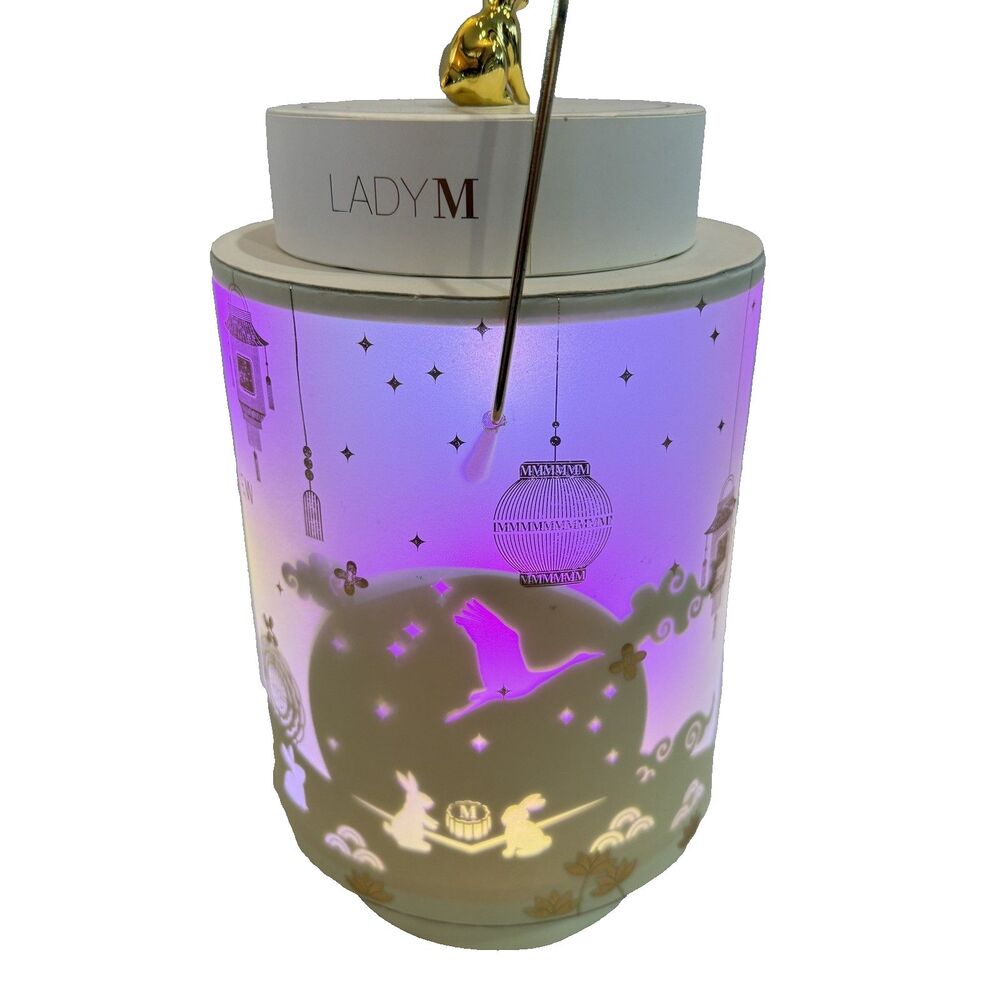 Lady M New York Lantern Mooncake Glowing Lights 2022 LTD Edition No Cakes VIDEO